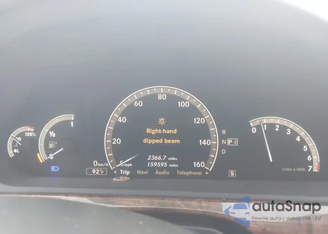 2009 Mercedes-Benz S 550 from USA, damaged, VIN WDDNG71X79A272371